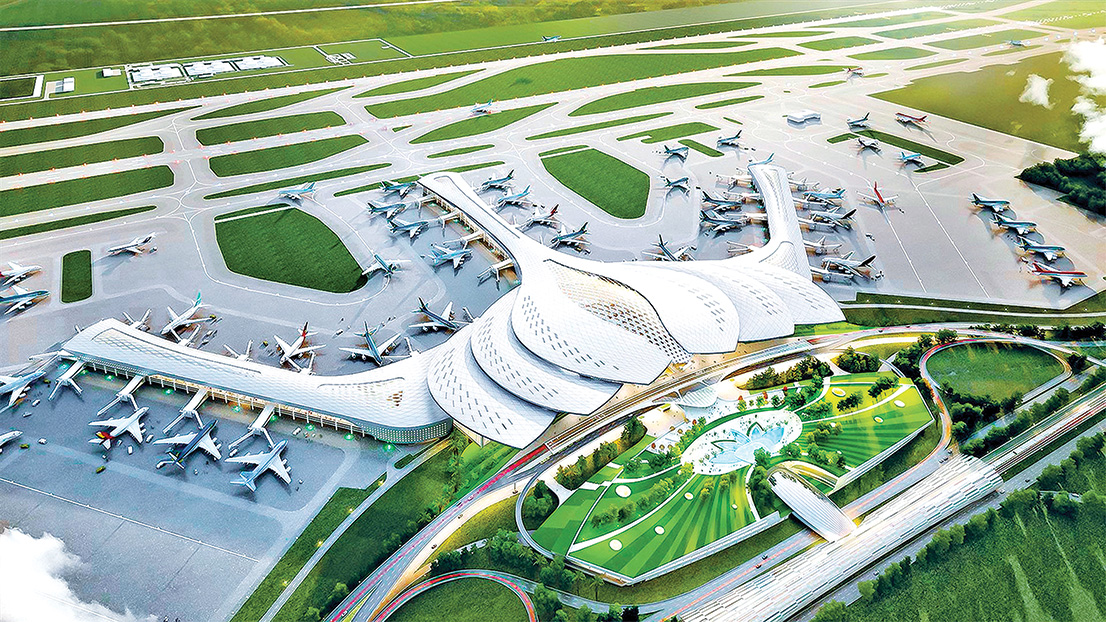 Sân bay Long Thành sẽ là một trong những cực tăng trưởng mới của Đồng Nai cũng như vùng kinh tế trọng điểm phía Nam. Ảnh: ACV